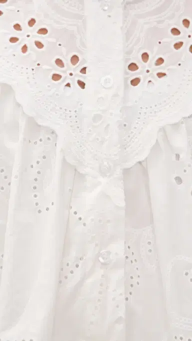 Bailey Rose Eyelet ong Sleeve Blouse Off White | Thumbnail 6 Bailey Rose Eyelet ong Sleeve Blouse Off White | Thumbnail 6
