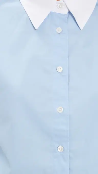 Sold Out NYC The Cropped Everything Shirt in French Blue French Blue | Thumbnail 6 Sold Out NYC The Cropped Everything Shirt in French Blue French Blue | Thumbnail 6