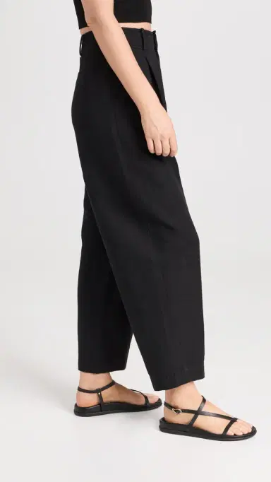 APIECE APART Bari Crop Trousers Black 0 | Thumbnail 4 APIECE APART Bari Crop Trousers Black 0 | Thumbnail 4