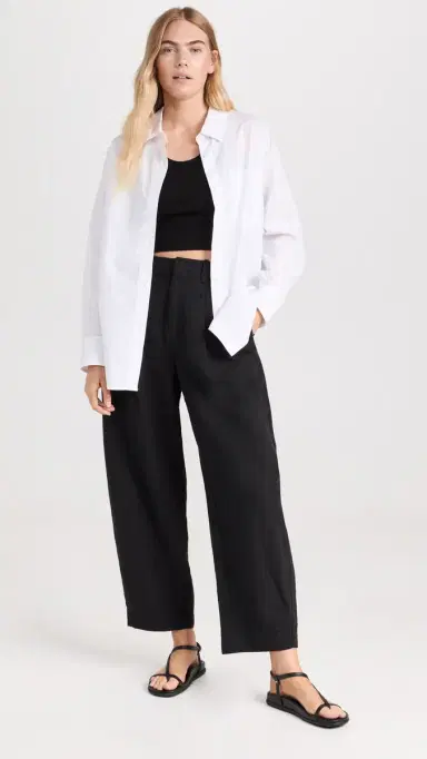 APIECE APART Bari Crop Trousers Black 0 | Thumbnail 5 APIECE APART Bari Crop Trousers Black 0 | Thumbnail 5