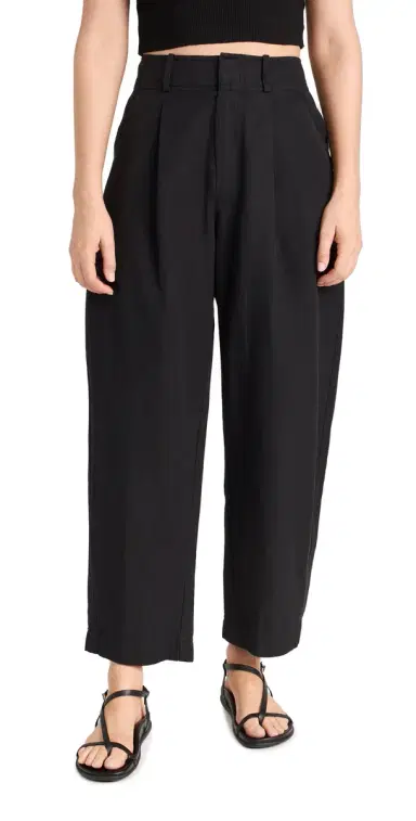 APIECE APART Bari Crop Trousers Black 0 | Thumbnail 1 APIECE APART Bari Crop Trousers Black 0 | Thumbnail 1