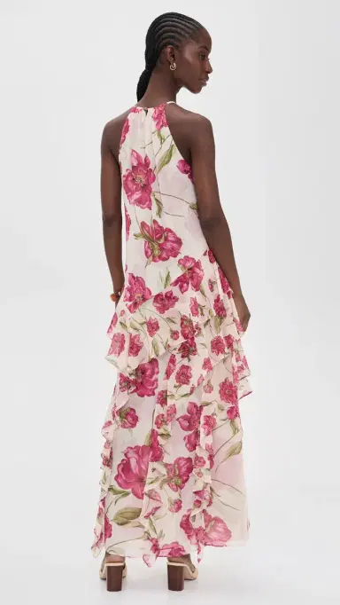MISA Novah Dress Fuchsia Blooms Mix | Thumbnail 3 MISA Novah Dress Fuchsia Blooms Mix | Thumbnail 3