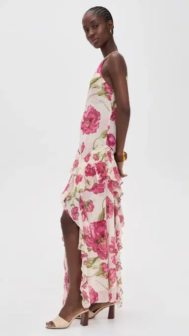 MISA Novah Dress Fuchsia Blooms Mix | Thumbnail 4 MISA Novah Dress Fuchsia Blooms Mix | Thumbnail 4