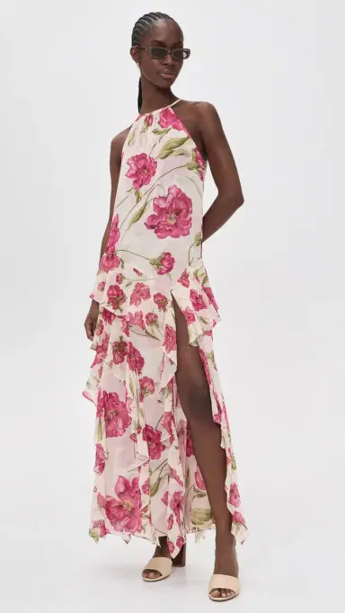 MISA Novah Dress Fuchsia Blooms Mix | Thumbnail 5 MISA Novah Dress Fuchsia Blooms Mix | Thumbnail 5