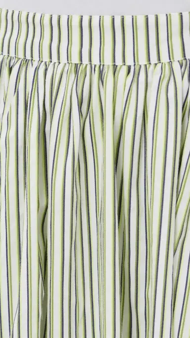 Cinq à Sept Striped Cellah Bubble Skirt /Lime | Thumbnail 6 Cinq à Sept Striped Cellah Bubble Skirt /Lime | Thumbnail 6