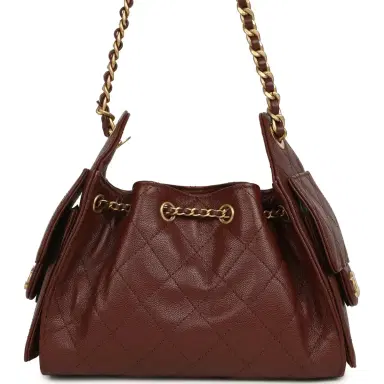 Chanel Chanel Mini 25 Hobo Bag Brown Caviar Antique Gold Hardware | Thumbnail 4 Chanel Chanel Mini 25 Hobo Bag Brown Caviar Antique Gold Hardware | Thumbnail 4