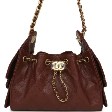 Chanel Chanel Mini 25 Hobo Bag Brown Caviar Antique Gold Hardware | Thumbnail 1 Chanel Chanel Mini 25 Hobo Bag Brown Caviar Antique Gold Hardware | Thumbnail 1