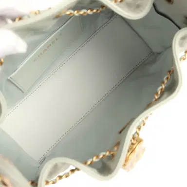 Chanel Chanel Mini 25 Hobo Bag Light Green Caviar Antique Gold Hardware | Thumbnail 8 Chanel Chanel Mini 25 Hobo Bag Light Green Caviar Antique Gold Hardware | Thumbnail 8