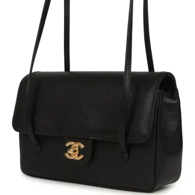 Chanel Chanel Small Preppy Coco Clutch with Straps Black Shiny Caviar Brushed Gold Hardware | Thumbnail 5 Chanel Chanel Small Preppy Coco Clutch with Straps Black Shiny Caviar Brushed Gold Hardware | Thumbnail 5