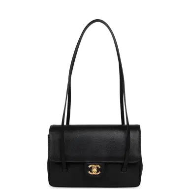 Chanel Chanel Small Preppy Coco Clutch with Straps Black Shiny Caviar Brushed Gold Hardware | Thumbnail 7 Chanel Chanel Small Preppy Coco Clutch with Straps Black Shiny Caviar Brushed Gold Hardware | Thumbnail 7