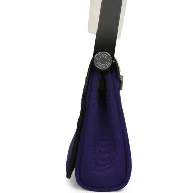 HERMÈS Hermes Herbag Zip 20 Mini Purple Toile Militaire Canvas and Black Vache Hunter Palladium Hardware | Thumbnail 3 HERMÈS Hermes Herbag Zip 20 Mini Purple Toile Militaire Canvas and Black Vache Hunter Palladium Hardware | Thumbnail 3