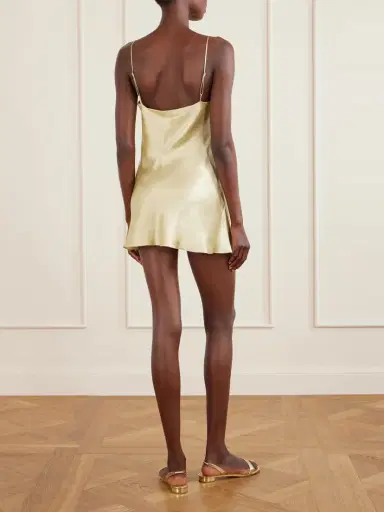 Carine Gilson Lace-trimmed Silk-satin Slip | Thumbnail 3 Carine Gilson Lace-trimmed Silk-satin Slip | Thumbnail 3