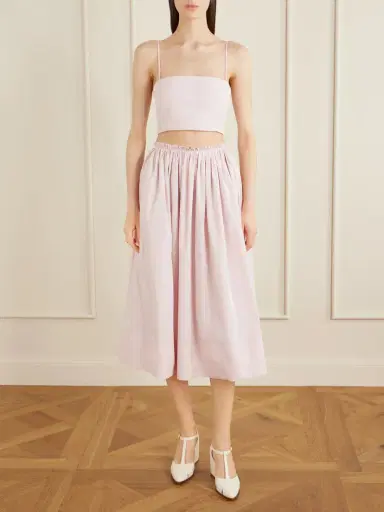 Gabriela Hearst Nadir Cropped Cotton-poplin Top | Thumbnail 2 Gabriela Hearst Nadir Cropped Cotton-poplin Top | Thumbnail 2