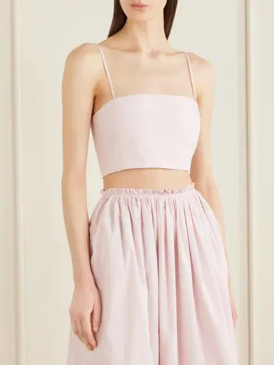 Gabriela Hearst Nadir Cropped Cotton-poplin Top | Thumbnail 3 Gabriela Hearst Nadir Cropped Cotton-poplin Top | Thumbnail 3
