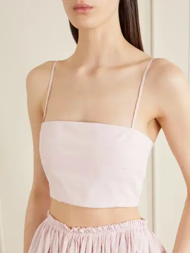 Gabriela Hearst Nadir Cropped Cotton-poplin Top | Thumbnail 5 Gabriela Hearst Nadir Cropped Cotton-poplin Top | Thumbnail 5
