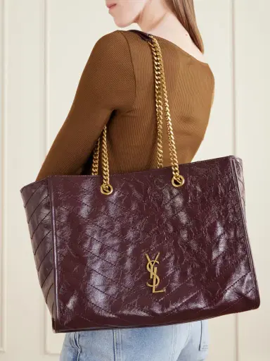 Saint Laurent Niki Small Crinkled-leather Tote | Thumbnail 2 Saint Laurent Niki Small Crinkled-leather Tote | Thumbnail 2