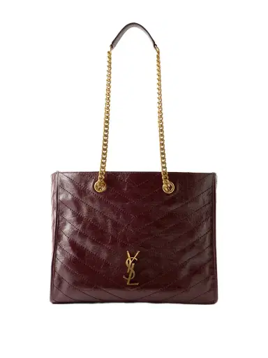 Saint Laurent Niki Small Crinkled-leather Tote | Thumbnail 1 Saint Laurent Niki Small Crinkled-leather Tote | Thumbnail 1