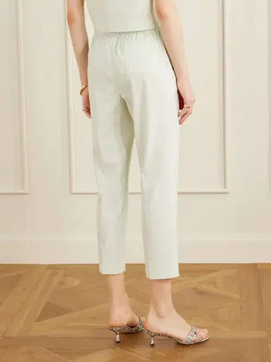 Theory Treeca Linen-blend Straight-leg Pants | Thumbnail 4 Theory Treeca Linen-blend Straight-leg Pants | Thumbnail 4