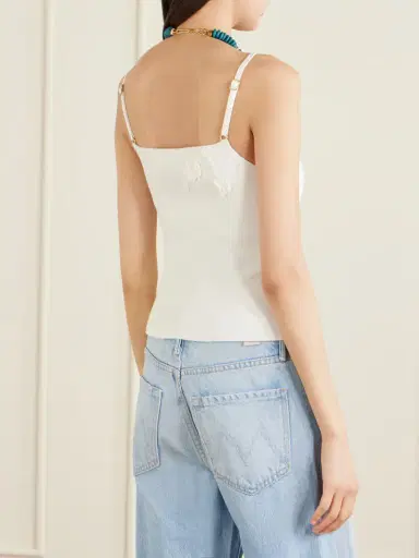 Cult Gaia Emiliana Floral-appliquéd Knitted Top | Thumbnail 4 Cult Gaia Emiliana Floral-appliquéd Knitted Top | Thumbnail 4