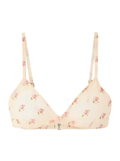 Khaite Talita Floral-print Silk-chiffon Bralette | Thumbnail 1 Khaite Talita Floral-print Silk-chiffon Bralette | Thumbnail 1