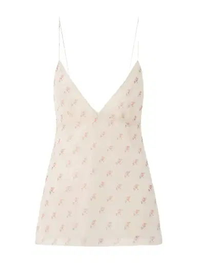Khaite Timy Floral-print Silk-organza Camisole | Thumbnail 1 Khaite Timy Floral-print Silk-organza Camisole | Thumbnail 1