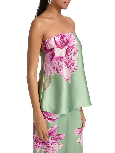 Misa Los Angeles Women's Yassi Floral Strapless Top | Thumbnail 4 Misa Los Angeles Women's Yassi Floral Strapless Top | Thumbnail 4