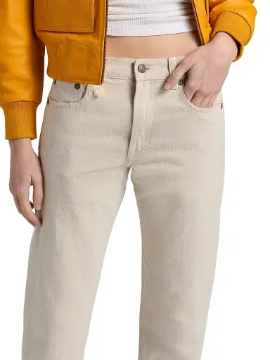 R13 Women's Straight-Leg Boyfriend Jeans - Vintage Stone Khaki - Size 31 | Thumbnail 6 R13 Women's Straight-Leg Boyfriend Jeans - Vintage Stone Khaki - Size 31 | Thumbnail 6