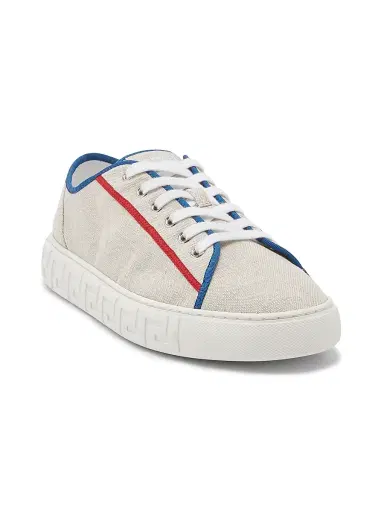 Versace Men's Canvas Low-Top Sneakers | Thumbnail 2 Versace Men's Canvas Low-Top Sneakers | Thumbnail 2