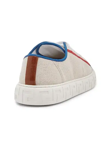 Versace Men's Canvas Low-Top Sneakers | Thumbnail 3 Versace Men's Canvas Low-Top Sneakers | Thumbnail 3