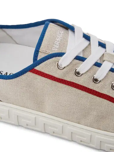 Versace Men's Canvas Low-Top Sneakers | Thumbnail 5 Versace Men's Canvas Low-Top Sneakers | Thumbnail 5