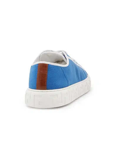 Versace Men's Canvas Low-Top Sneakers | Thumbnail 2 Versace Men's Canvas Low-Top Sneakers | Thumbnail 2