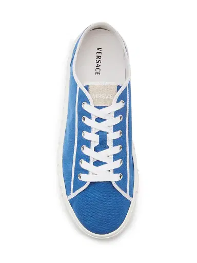 Versace Men's Canvas Low-Top Sneakers | Thumbnail 3 Versace Men's Canvas Low-Top Sneakers | Thumbnail 3