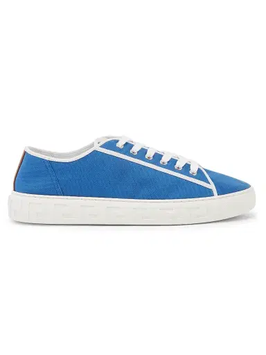 Versace Men's Canvas Low-Top Sneakers | Thumbnail 1 Versace Men's Canvas Low-Top Sneakers | Thumbnail 1