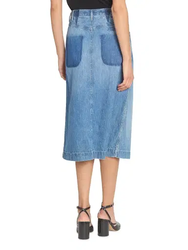 Maison Margiela Women's Distressed Denim Midi-Skirt | Thumbnail 5 Maison Margiela Women's Distressed Denim Midi-Skirt | Thumbnail 5