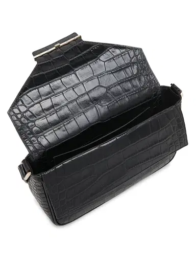 Tom Ford Women's Small Croc-Embossed Leather Shoulder Bag | Thumbnail 3 Tom Ford Women's Small Croc-Embossed Leather Shoulder Bag | Thumbnail 3