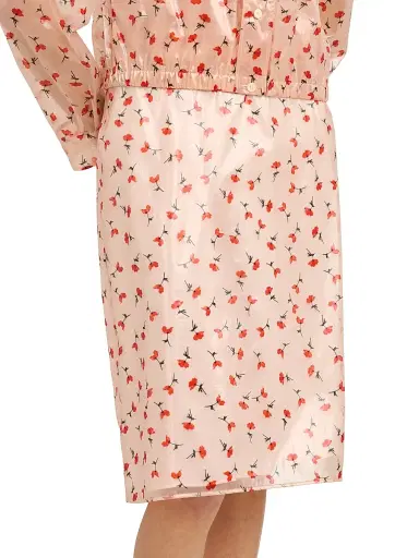 Jil Sander Women's Floral Organza Knee-Length Skirt - Pink Salt | Thumbnail 6 Jil Sander Women's Floral Organza Knee-Length Skirt - Pink Salt | Thumbnail 6