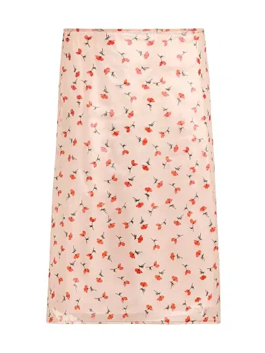 Jil Sander Women's Floral Organza Knee-Length Skirt - Pink Salt | Thumbnail 1 Jil Sander Women's Floral Organza Knee-Length Skirt - Pink Salt | Thumbnail 1
