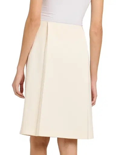 Jil Sander Women's Double-Faced Crepe Knee-Length Skirt - Porcelain | Thumbnail 5 Jil Sander Women's Double-Faced Crepe Knee-Length Skirt - Porcelain | Thumbnail 5