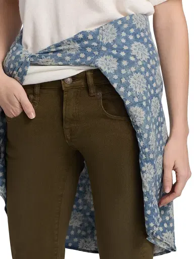 R13 Women's Boy Straight-Leg Crop Jeans - Military Green Stretch - Size 28 | Thumbnail 6 R13 Women's Boy Straight-Leg Crop Jeans - Military Green Stretch - Size 28 | Thumbnail 6