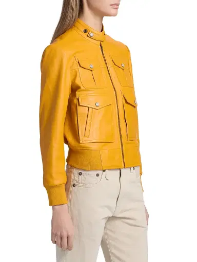 R13 Women's Shrunken Leather Jacket | Thumbnail 4 R13 Women's Shrunken Leather Jacket | Thumbnail 4