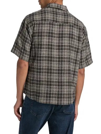 Corridor Men's Plaid Seersucker Short-Sleeve Shirt | Thumbnail 5 Corridor Men's Plaid Seersucker Short-Sleeve Shirt | Thumbnail 5