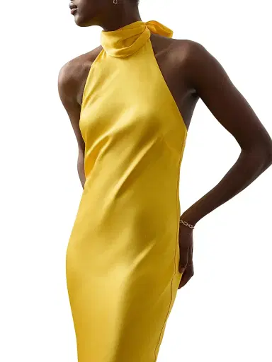 Ralph Lauren Collection Women's Chilton Stretch-Satin Column Gown - Racing Yellow | Thumbnail 6 Ralph Lauren Collection Women's Chilton Stretch-Satin Column Gown - Racing Yellow | Thumbnail 6