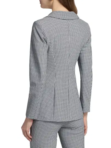 Chiara Boni La Petite Robe Women's Lua Gingham Print Blazer | Thumbnail 5 Chiara Boni La Petite Robe Women's Lua Gingham Print Blazer | Thumbnail 5