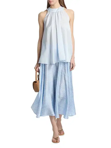 Chiara Boni La Petite Robe Women's Opina Striped Sleeveless Blouse | Thumbnail 2 Chiara Boni La Petite Robe Women's Opina Striped Sleeveless Blouse | Thumbnail 2