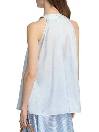 Chiara Boni La Petite Robe Women's Opina Striped Sleeveless Blouse | Thumbnail 5 Chiara Boni La Petite Robe Women's Opina Striped Sleeveless Blouse | Thumbnail 5