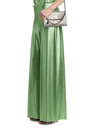 Chiara Boni La Petite Robe Women's Skylim Splendid Metallic Jersey Wide-Leg Pants | Thumbnail 4 Chiara Boni La Petite Robe Women's Skylim Splendid Metallic Jersey Wide-Leg Pants | Thumbnail 4