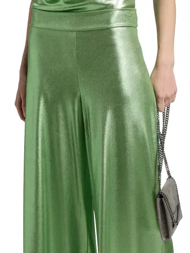 Chiara Boni La Petite Robe Women's Skylim Splendid Metallic Jersey Wide-Leg Pants | Thumbnail 6 Chiara Boni La Petite Robe Women's Skylim Splendid Metallic Jersey Wide-Leg Pants | Thumbnail 6