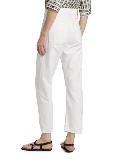 rag & bone Women's Featherweight Stevie Slim Tapered Barrel-Leg Jeans - White - Size 32 | Thumbnail 5 rag & bone Women's Featherweight Stevie Slim Tapered Barrel-Leg Jeans - White - Size 32 | Thumbnail 5
