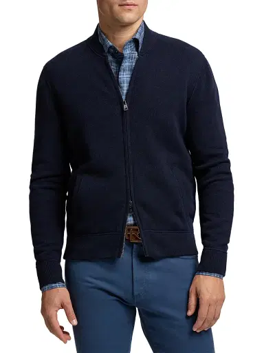 Ralph Lauren Purple Label Men's Cashmere Full-Zip Sweater - Dark Navy | Thumbnail 3 Ralph Lauren Purple Label Men's Cashmere Full-Zip Sweater - Dark Navy | Thumbnail 3