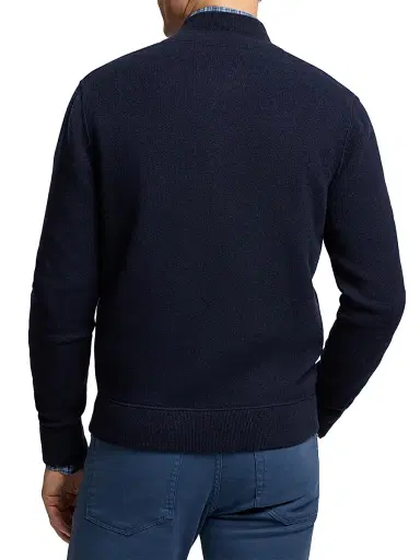 Ralph Lauren Purple Label Men's Cashmere Full-Zip Sweater - Dark Navy | Thumbnail 5 Ralph Lauren Purple Label Men's Cashmere Full-Zip Sweater - Dark Navy | Thumbnail 5